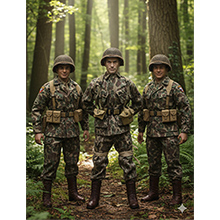 1:6 U.S. WWII Army Airborne Paratroopers - D-Day, Normandy